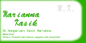 marianna kasik business card